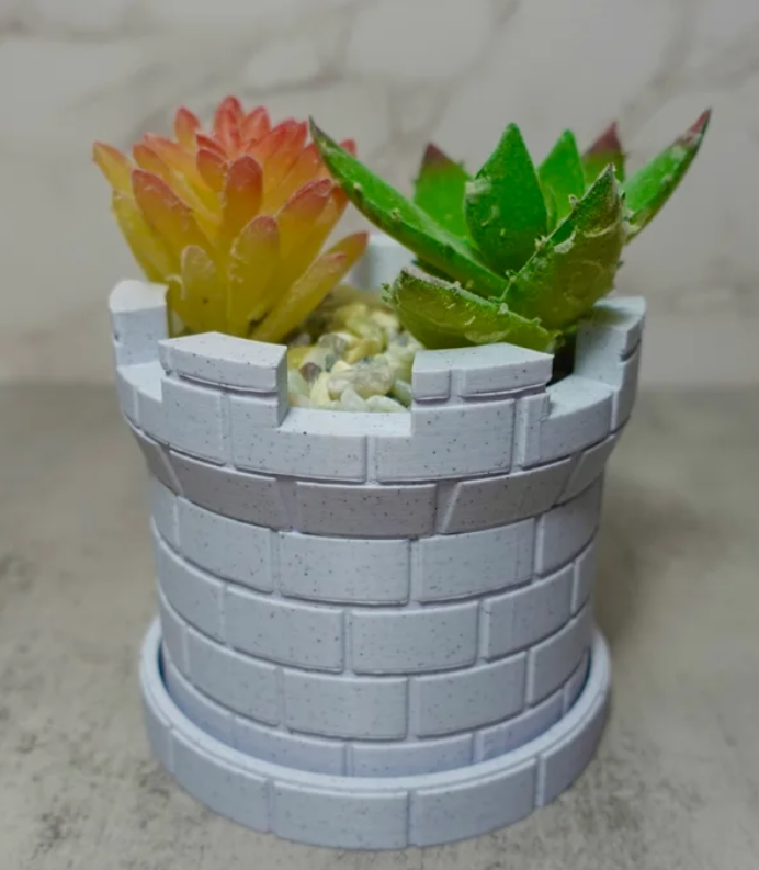Maceta Estilo Muro de Piedra