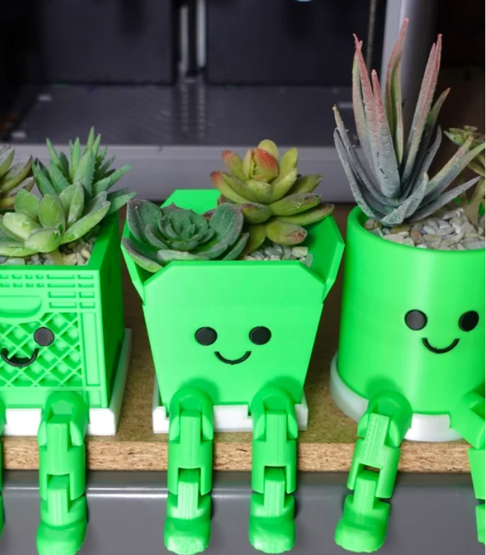 Macetas Decorativas con Diseño 3D