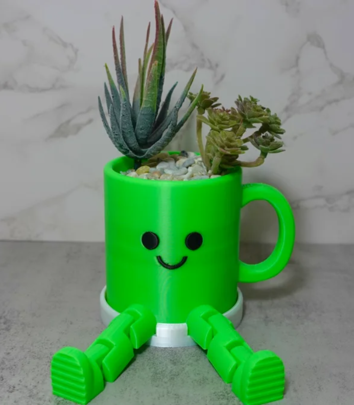 Macetas Decorativas con Diseño 3D