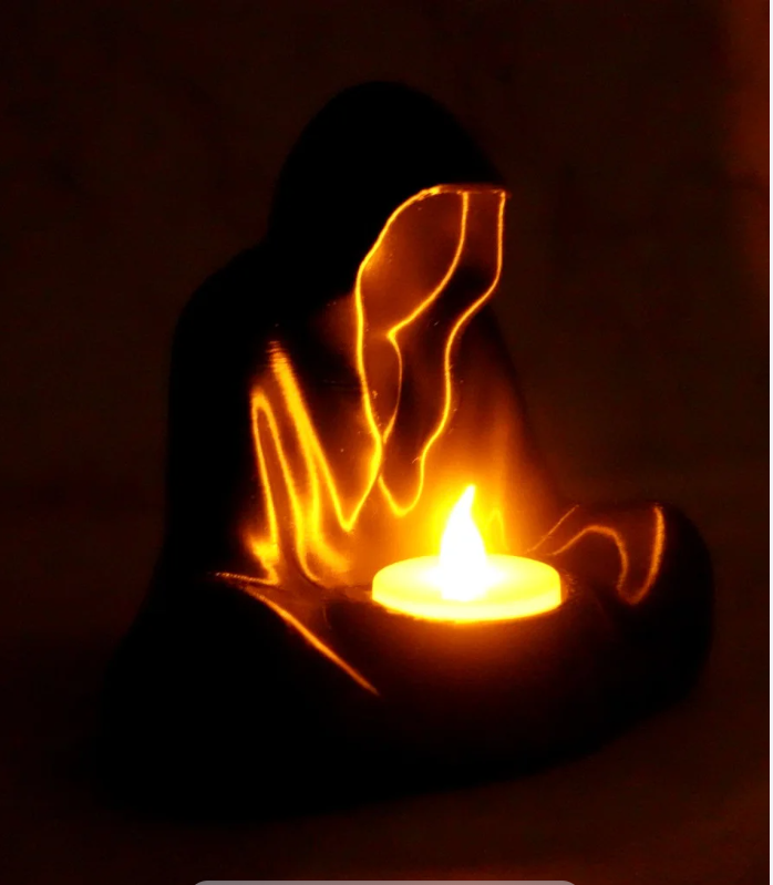 Lámpara Fantasma Mística con Luz LED