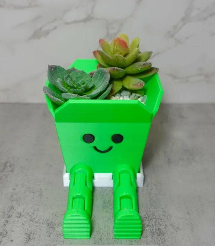Macetas Decorativas con Diseño 3D